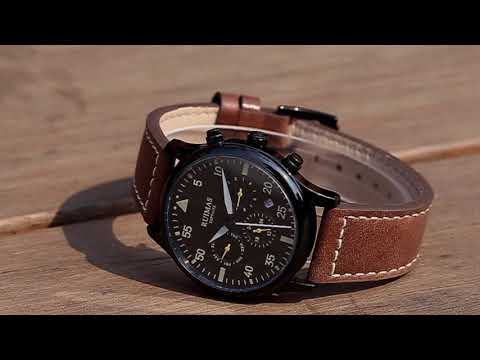 RUIMAS Men Mechanical Watches Fashion Leather Strap Sapphire Automatic Movement Wristwatch Luminous Clock Male Date Week Display 6769